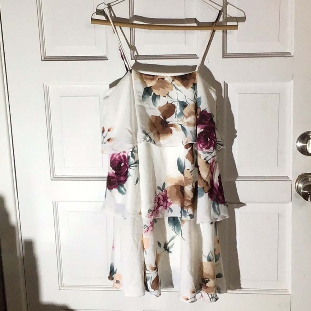 NWT Fashion Nova Floral Layered Dress